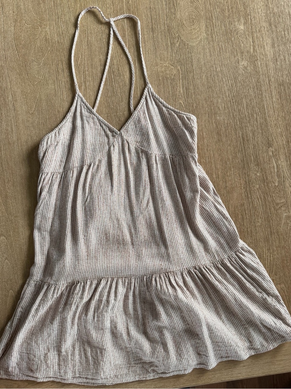 Aerie Striped Gauze Swing Mini Dress | Racerback Boho Sundress | Women’s M/M